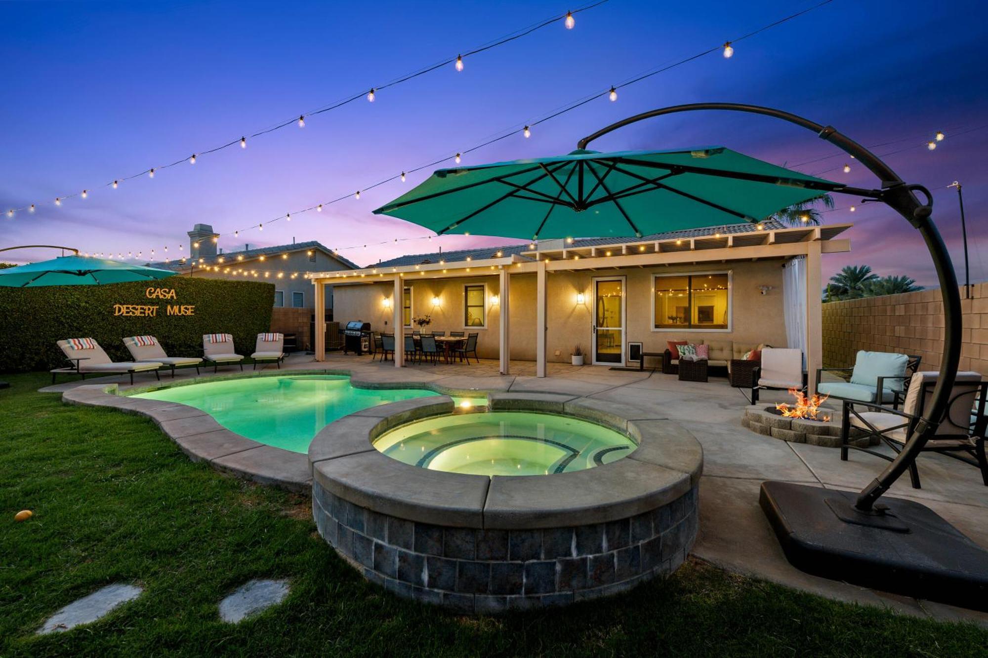 Casa Desert Muse With Heated Pool Spa Firepit Mini Golf And Games Indio Εξωτερικό φωτογραφία